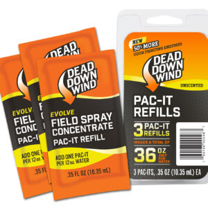 Dead Down Wind 1310 Evolve Field Spray Pac-It Refills Cover Scent Odor Eliminator Unscented Scent 36 oz Concentrate