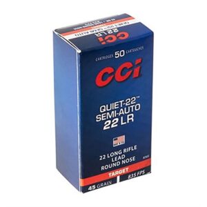CCI AMMO 22 LR 45GR LRN QUIET 22 50BX