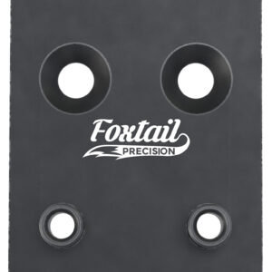 Foxtail Precision 100010 Adapter Plate  Black Anodized Aluminum, Compatible w/Glock MOS, Holosun 407K/507K/EPS Carry Pattern Footprint Mount