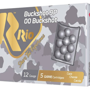 Rio Ammunition RB129   12Gauge 2.75" 00 Buck Shot 5 Per Box/50 Case