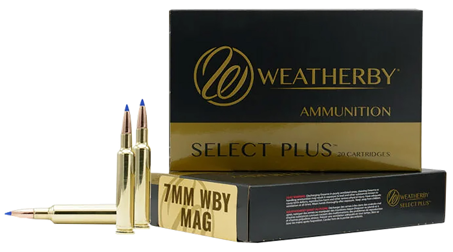 Weatherby Select Plus 7mm Weatherby Magnum Ammo 140 Grain Barnes Triple-Shock X Solid Hollow Point Lead Free Box of 20