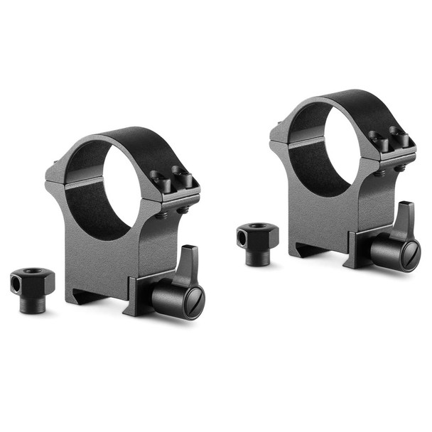 Hawke Sport Optics Professional Steel Rings Weaver 30mm High 2 pc, Black, 23107