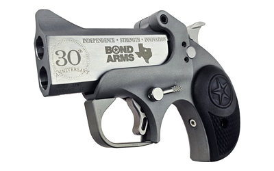 Bond Arms Rowdy 30th Anniversary Engraved Stainless .45 Colt / .410 GA 3″ Barrel 2-Rounds