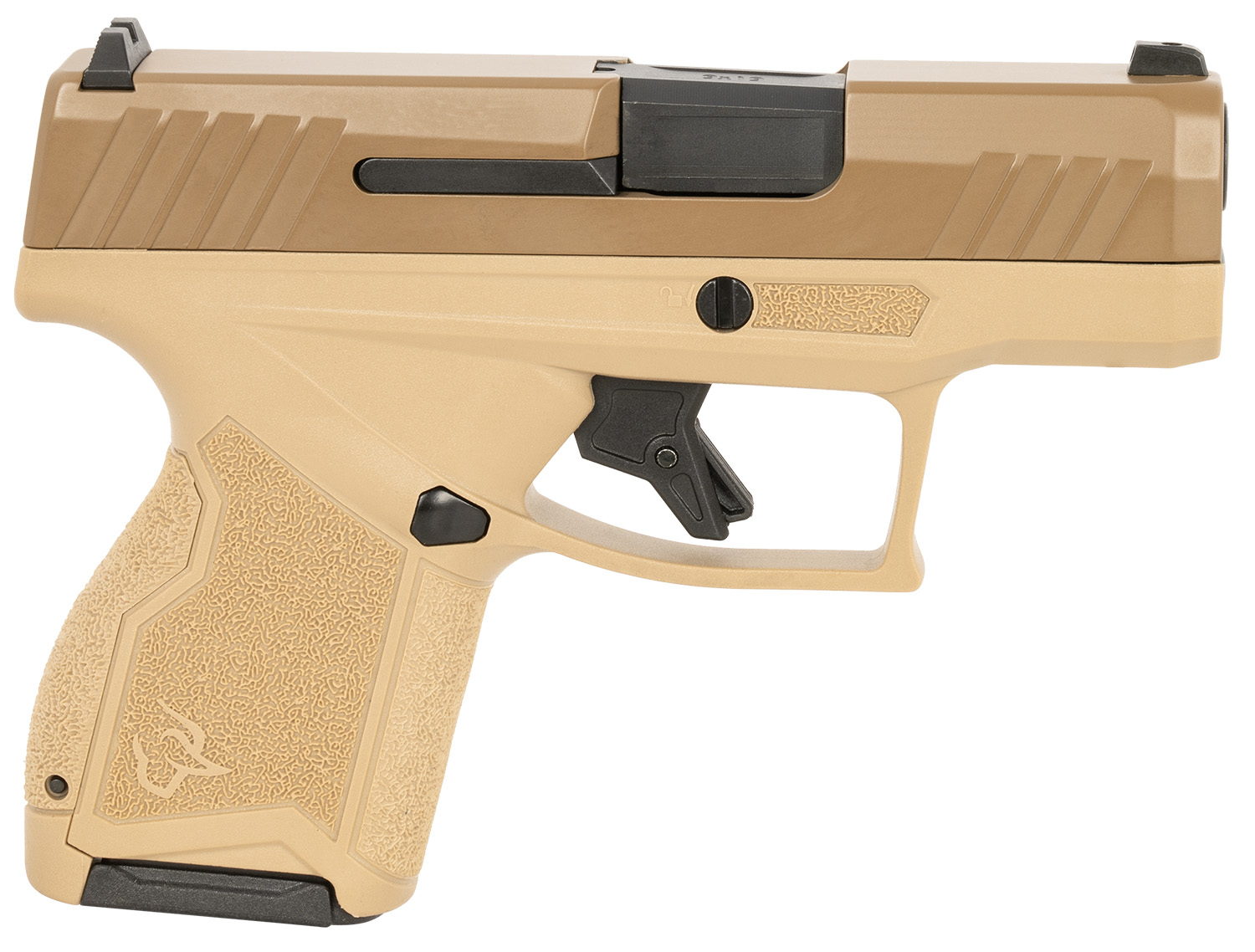 Taurus 1GX4M931ET GX4 Micro-Compact 9mm Luger 11+1 3.06″ Black Barrel, Tan Cerakote Serrated Slide, Coyote Tan Stainless Steel Frame | USA Gun Store