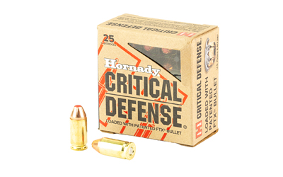 Hornady 9×18 Makarov 95gr FTX Critical Defense Ammunition 25rds – 91000