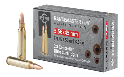 PPU Rangemaster 55 gr FMJBT 5.56×45 Ammunition 20 Rounds – PPRM5561