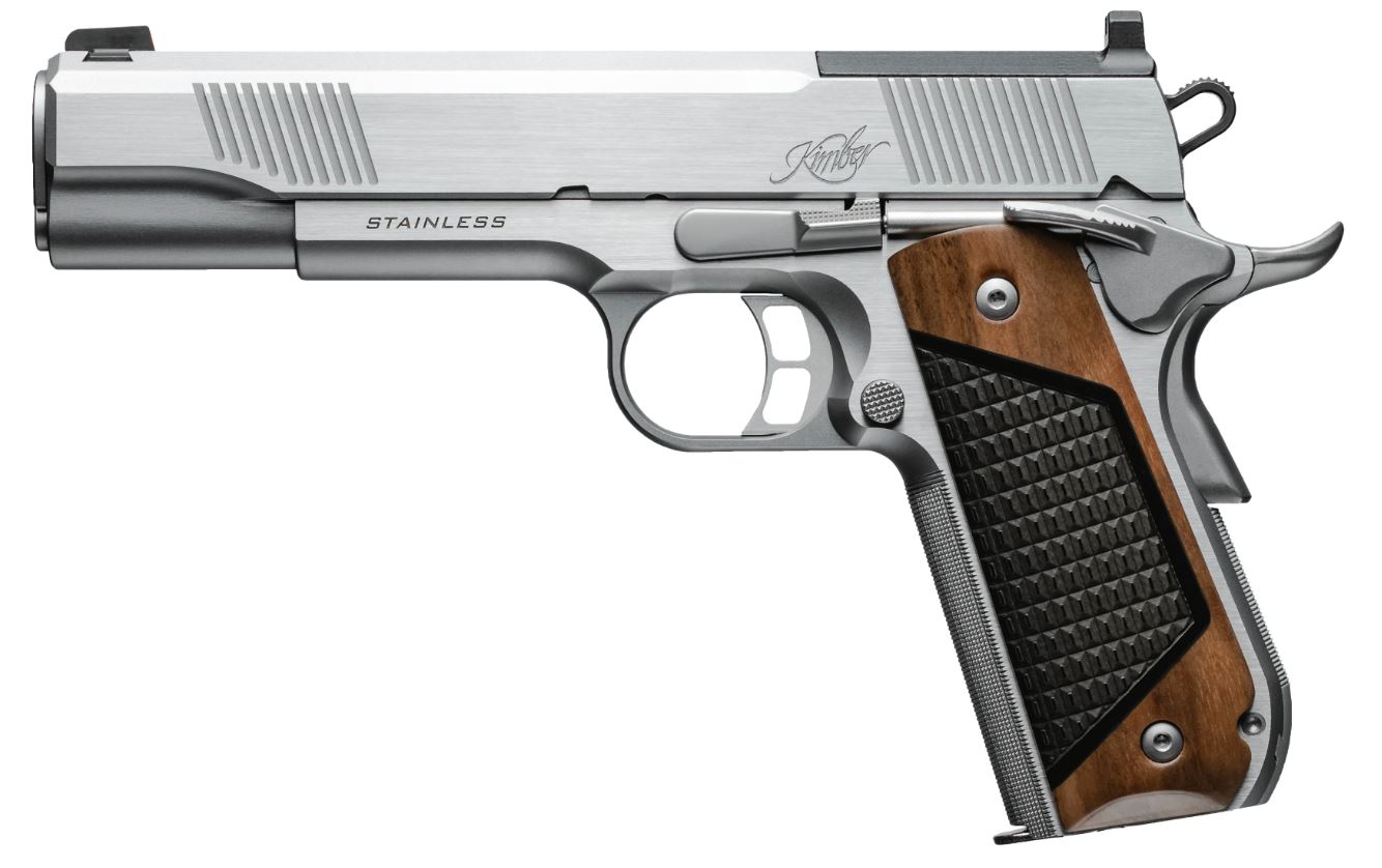 Stainless 45 ACP 5″ OR SS/Wood G10 7rd