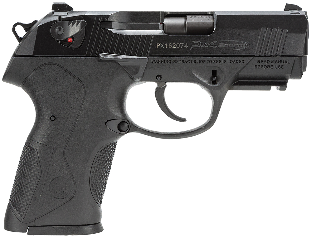 Beretta USA JXC9F21 Px4 Storm Compact 9mm Luger 15+1 3.27″ Black Steel Barrel, Black Bruniton Serrated Steel Slide, Black Polymer Frame w/Picatinny Rail & Interchangeable Backstrap Grip, Ambidextrous