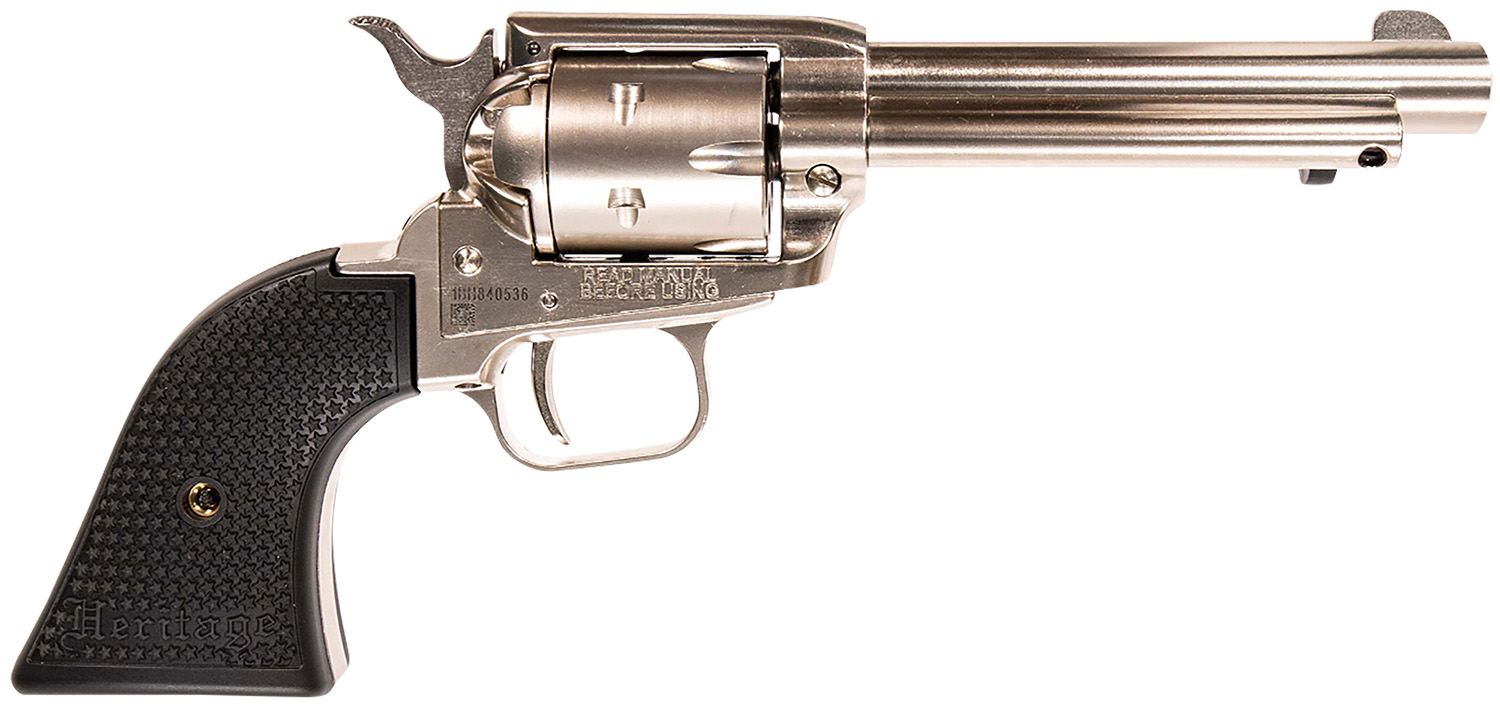 HERITAGE 22LR 4.75″ FS NICKEL – COCOBOLO GRIPS | USA Gun Store