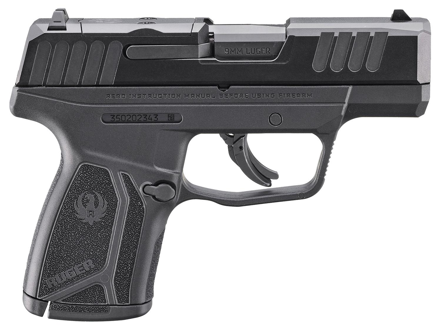 Ruger Max-9 Semi-Auto Optic Ready 9mm 12rd Pistol, Black – 3514