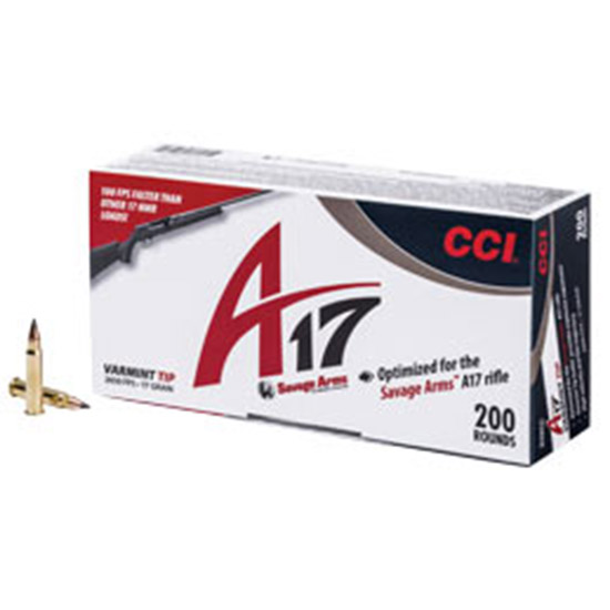 CCI Ammunition .17 HMR 17gr Brass – 200rd